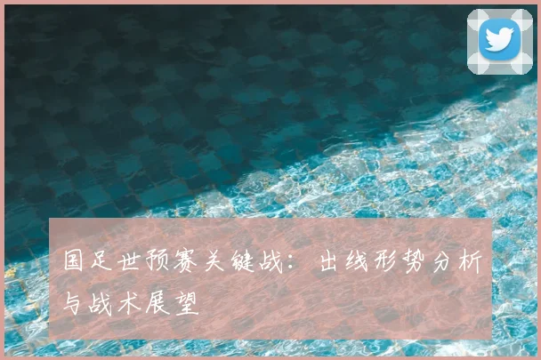 国足世预赛关键战：出线形势分析与战术展望